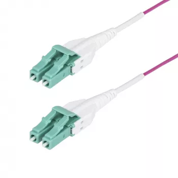 StarTech.com 30m LC-LC OM4 daudzmodu optiskā šķiedra, Erika Violet, 50/125µm, 40G/100G, LOMMF/VCSEL, Uniboot, OFNR
