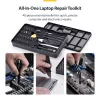 StarTech.com 40-daļīgs datoru remonta instrumentu komplekts klēpjdatoriem/PC/elektronikai/telefoniem, 30-precīzijas skrūvgriežu uzgaļu komplekts, noņemams vāks ar magnētisko paliktni, atvēršanas instrumenti