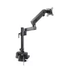 StarTech.com Galda Monitora Pamatne ar Mehānisko Atsperes Roku, līdz 40 collu Ekrānam/8 kg, C-Skava/Grommet, Uzstādīšana no Augšas, Bezinstrumentu Regulēšana