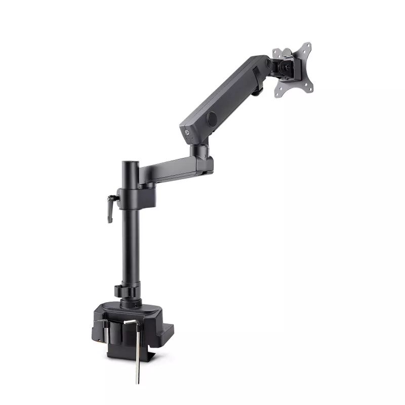 StarTech.com Galda Monitora Pamatne ar Mehānisko Atsperes Roku, līdz 40 collu Ekrānam/8 kg, C-Skava/Grommet, Uzstādīšana no Augšas, Bezinstrumentu Regulēšana