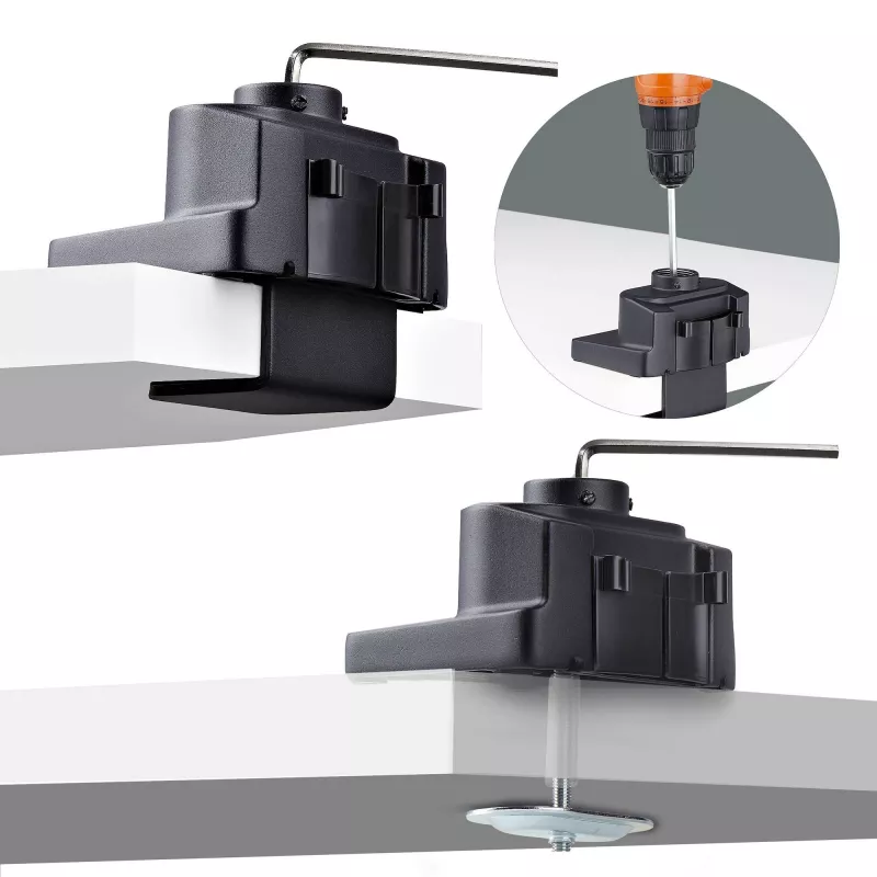 StarTech.com Galda Monitora Pamatne ar Mehānisko Atsperes Roku, līdz 40 collu Ekrānam/8 kg, C-Skava/Grommet, Uzstādīšana no Augšas, Bezinstrumentu Regulēšana