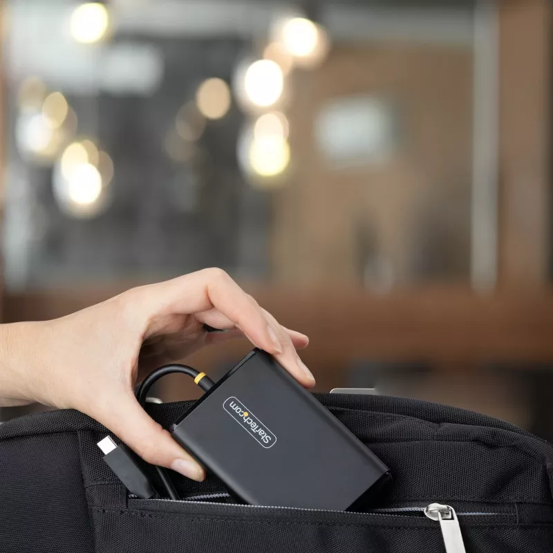 StarTech.com 65W USB-C lādētājs klēpjdatoram, 1,5m iebūvēts USB-C kabelis, barošanas adapteris Dell, XPS, HP ProBook, MacBook Pro, Microsoft Surface Pro