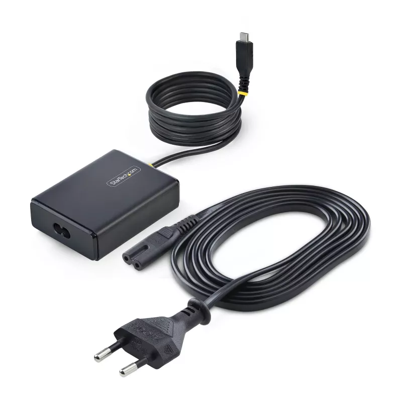 StarTech.com 100W USB-C lādētājs klēpjdatoram ar 1,5m iebūvētu USB-C kabeli, sienas adapteris Dell, XPS, HP ProBook, MacBook Pro, Microsoft Surface Pro