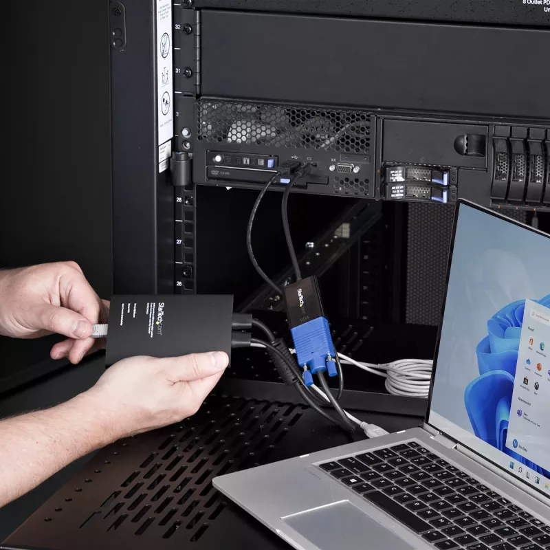 StarTech.com Portatīvā klēpjdatora avārijas ratiņu KVM konsoļu adapteris