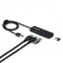 StarTech.com 4 portu USB-A centrmezgls, 5Gbps, barots no kopnes, USB-A uz 4x USB-A mini centrmezgls, pagarināts 2 pēdu/61cm vads, PCR plastmasa, pārnēsājams galddatora/klēpjdatora USB centrmezgls