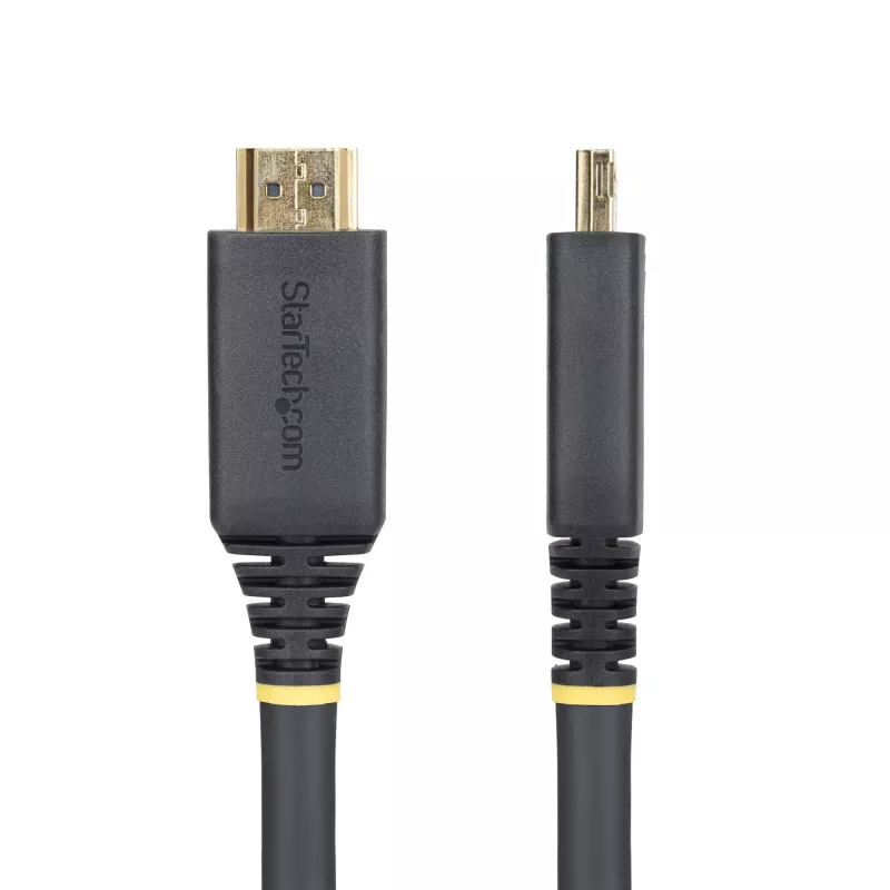 StarTech.com HDMI2-CABLE-GRIP-15M HDMI kabelis 15 m, HDMI vīriešu savienotāji, 18 Gbit/s, ARC, melns
