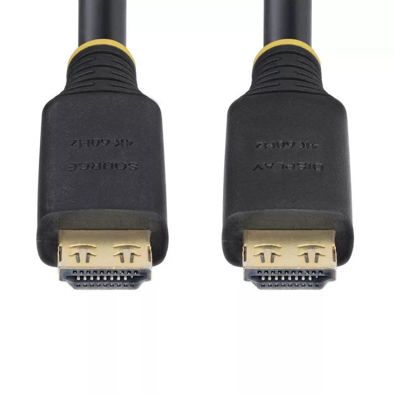 StarTech.com HDMI2-CABLE-GRIP-15M HDMI kabelis 15 m, HDMI vīriešu savienotāji, 18 Gbit/s, ARC, melns