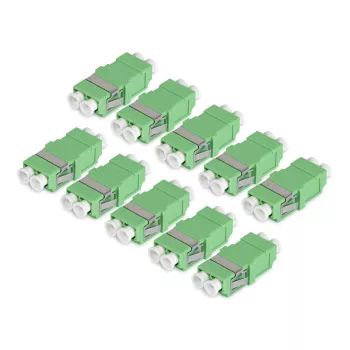 StarTech.com LC-LC savienotāju komplekts 10 gab., OS2 vienmoda, SC formas LC optiskais savienotājs bez atloka, LC/APC dupleksais adapteris