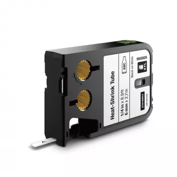 DYMO XTL termokrampļa caurulītes marķēšanai | 6 mm x 2,7 m | Melns uz balta