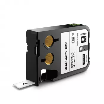 DYMO XTL termokameras saraušanās caurules | 12 mm x 2,7 m | Melns uz balta