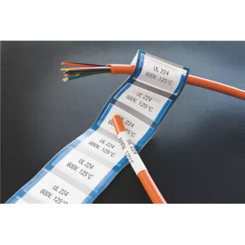 DYMO XTL termokursējamas caurulītes etiķetēm | 24 mm x 2,7 m | Melns uz balta