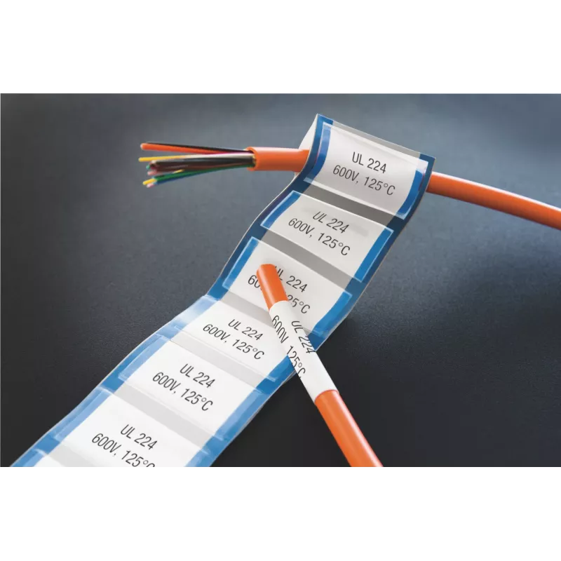 DYMO XTL termokursējamas caurulītes etiķetēm | 24 mm x 2,7 m | Melns uz balta