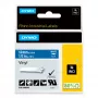 DYMO Rhino Rūpnieciskās vinila etiķetes | 12 mm x 5,5 m | Balts drukājums uz zila fona | Pašlīmējošas | LabelManager un Rhino marķētājiem