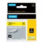 DYMO Rhino industriālās termokursējamas kabeļu marķēšanas caurulītes | 19 mm x 1,5 m | Melns uz dzeltena | Rhino marķētājiem