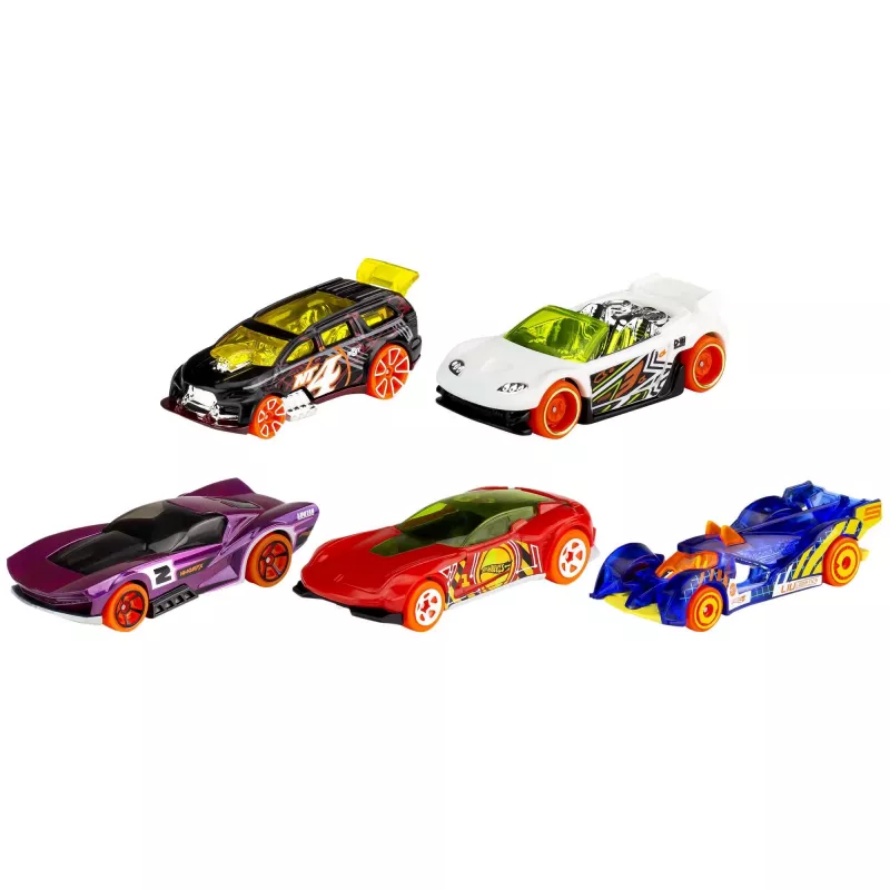 Hot Wheels 5 automašīnu komplekts, dažādas tēmas, 1:64 mērogs