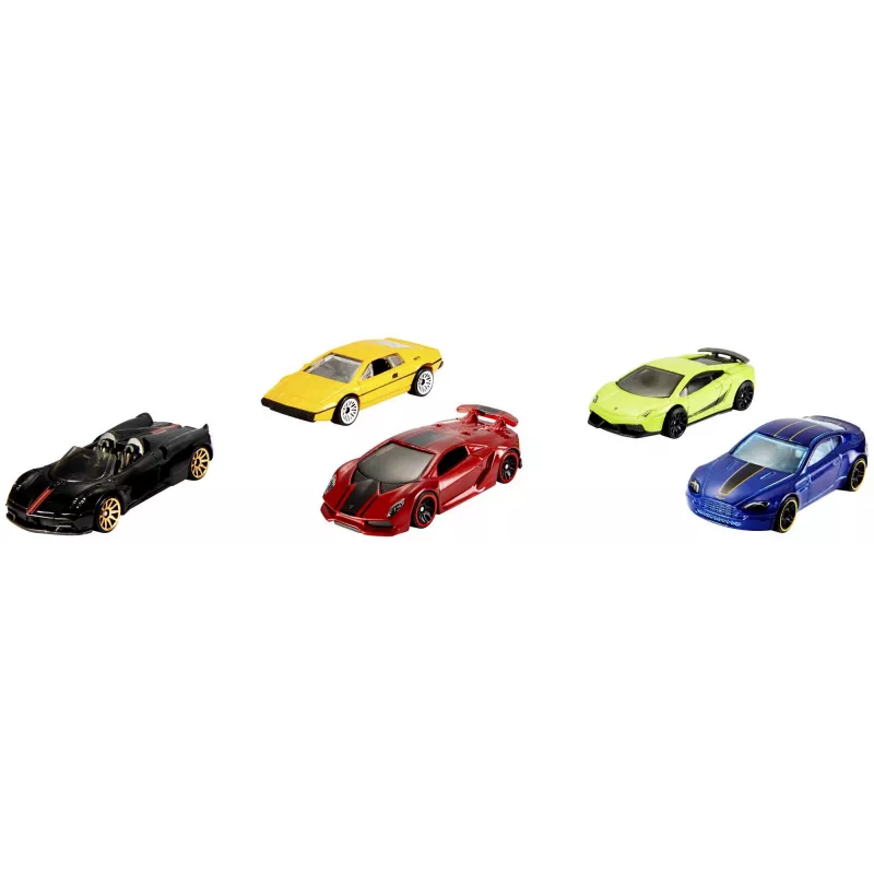 Hot Wheels 5 automašīnu komplekts, dažādas tēmas, 1:64 mērogs