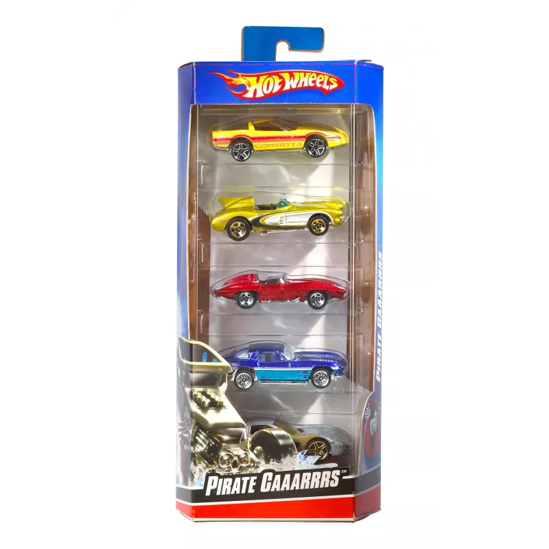 Hot Wheels 5 automašīnu komplekts, dažādas tēmas, 1:64 mērogs