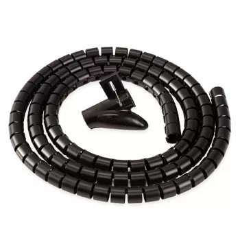 Fellowes CableZip - Melns, Kabeļu uzmava, Galdam, Melna