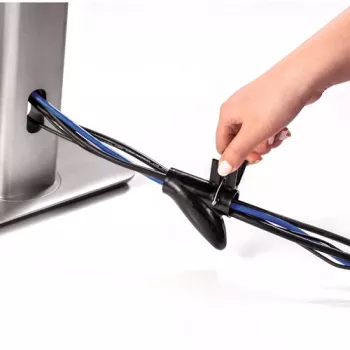Fellowes CableZip - Melns, Kabeļu uzmava, Galdam, Melna