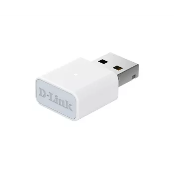 D-Link N300 Wi-Fi 4 USB Adapter, vadu un bezvadu, USB, WLAN, Balts