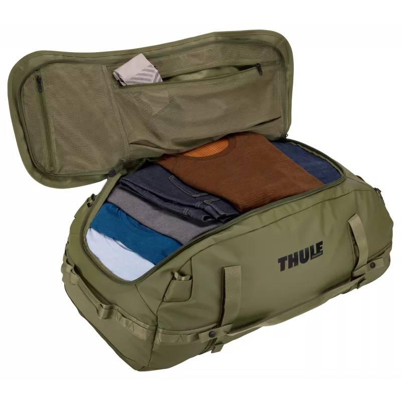 Thule Chasm TDSD304 Olivine ceļojumu soma 90 L, poliesters, olīvzaļa