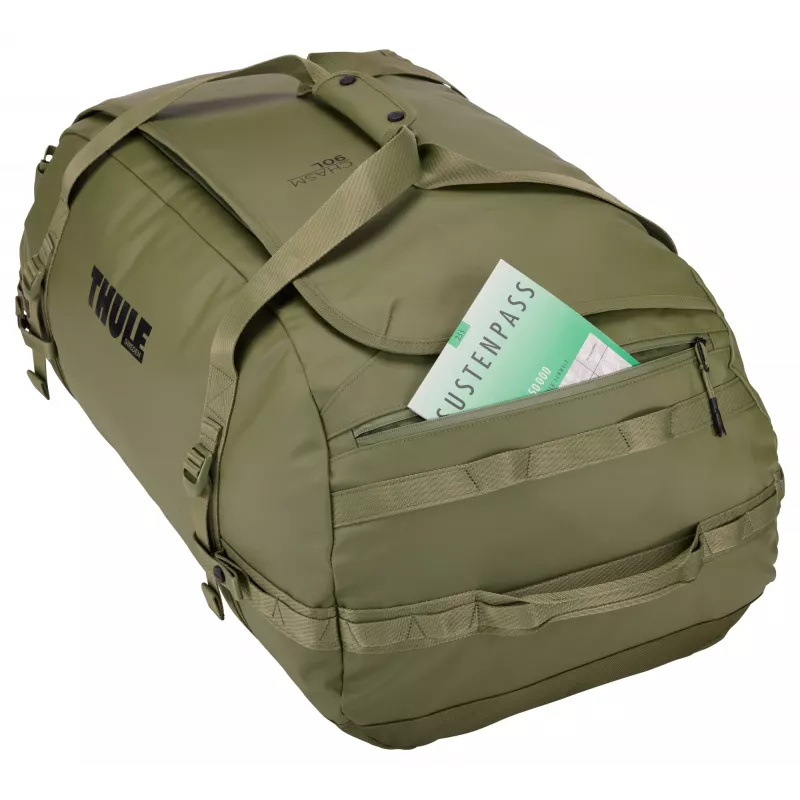 Thule Chasm TDSD304 Olivine ceļojumu soma 90 L, poliesters, olīvzaļa