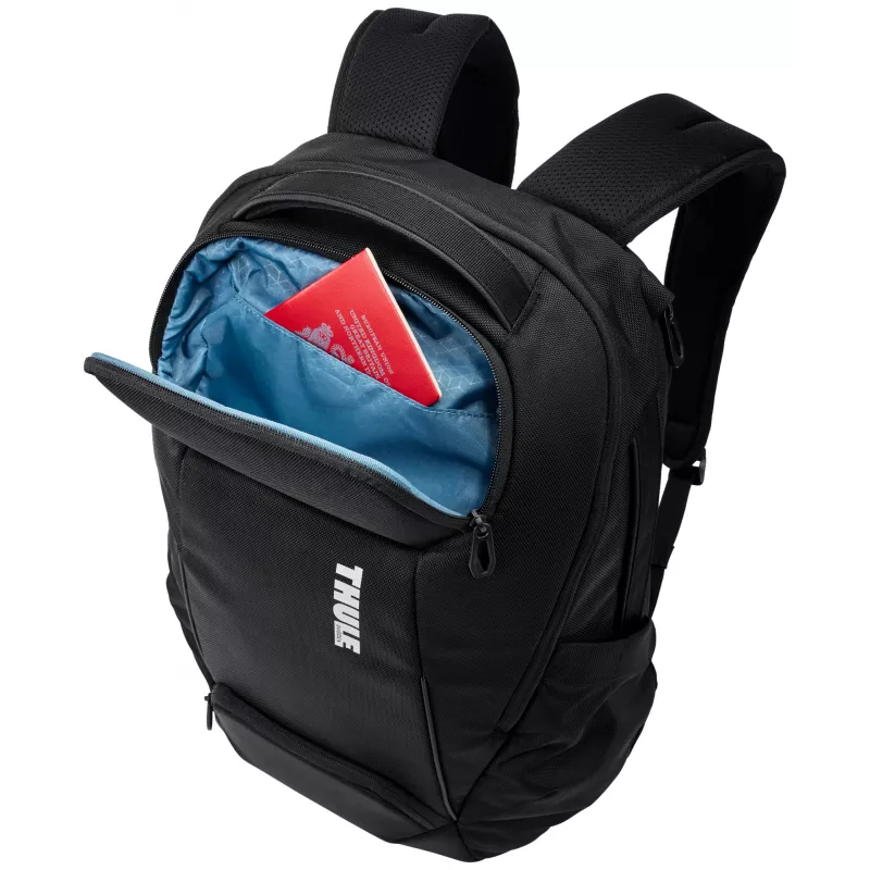 Thule Accent TACBP2216 ceļojumu mugursoma, melna, no pārstrādāta poliestera
