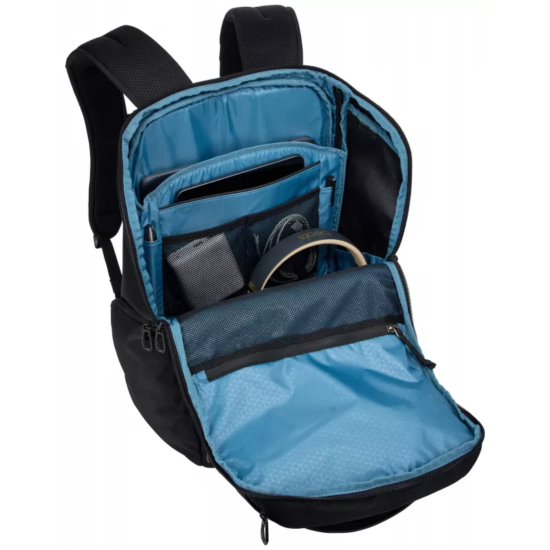 Thule Accent TACBP2216 ceļojumu mugursoma, melna, no pārstrādāta poliestera