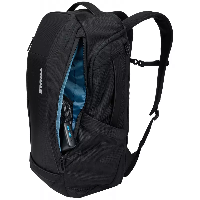 Thule Accent TACBP2216 ceļojumu mugursoma, melna, no pārstrādāta poliestera