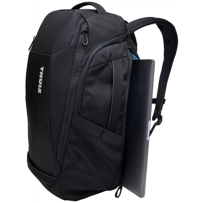 Thule Accent TACBP2216 ceļojumu mugursoma, melna, no pārstrādāta poliestera