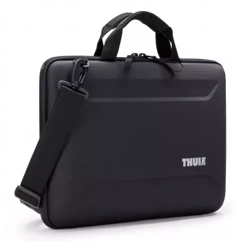 Somas maciņš klēpjdatoram Thule Gauntlet 16 16 collu MacBook, melns, pastiprināta odere un aizsargrāvējslēdzējs