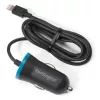 Kensington PowerBolt™ 2.4 Auto Lādētājs — Melns, Ar Lightning Kabeli, 1 m