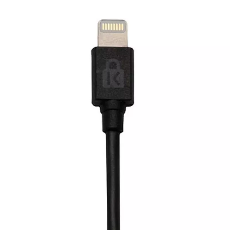Kensington PowerBolt™ 2.4 Auto Lādētājs — Melns, Ar Lightning Kabeli, 1 m