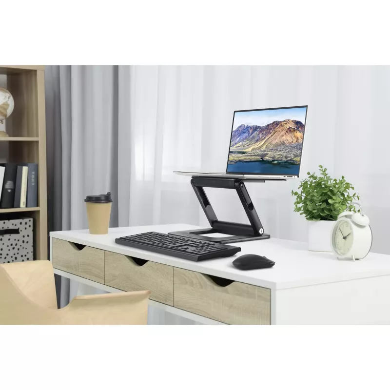 Kensington SmartFit EQ regulējams daudzleņķu klēpjdatora statīvs, melns, plastmasa, 33-40.6 cm (13-16 collas), 3 kg