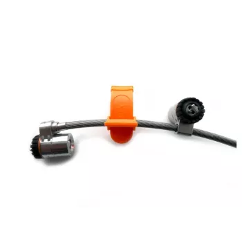 Kensington MicroSaver® Keyed Twin Laptop Lock, 2.2 m, apaļa atslēga, tērauds