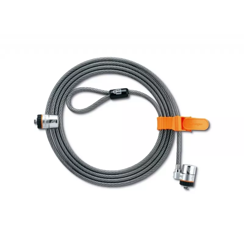 Kensington MicroSaver® Keyed Twin Laptop Lock, 2.2 m, apaļa atslēga, tērauds