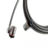 Kensington MicroSaver® Keyed Twin Laptop Lock, 2.2 m, apaļa atslēga, tērauds