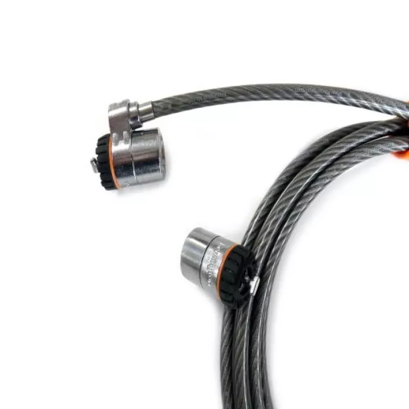 Kensington MicroSaver® Keyed Twin Laptop Lock, 2.2 m, apaļa atslēga, tērauds