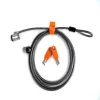 Kensington MicroSaver® Keyed Twin Laptop Lock, 2.2 m, apaļa atslēga, tērauds