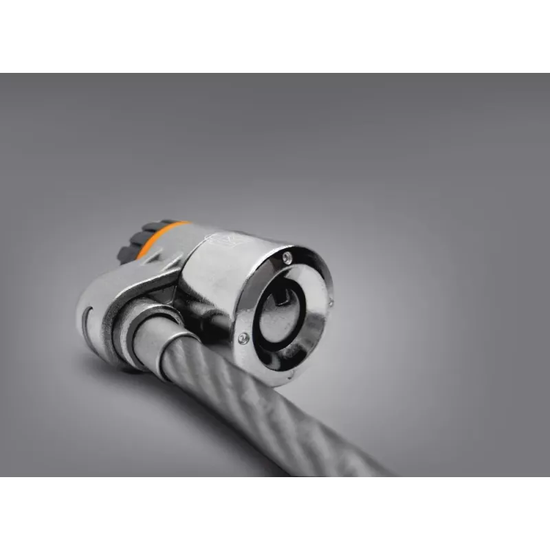 Kensington MicroSaver® Keyed Twin Laptop Lock, 2.2 m, apaļa atslēga, tērauds