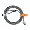 Kensington MicroSaver® Keyed Twin Laptop Lock, 2.2 m, apaļa atslēga, tērauds