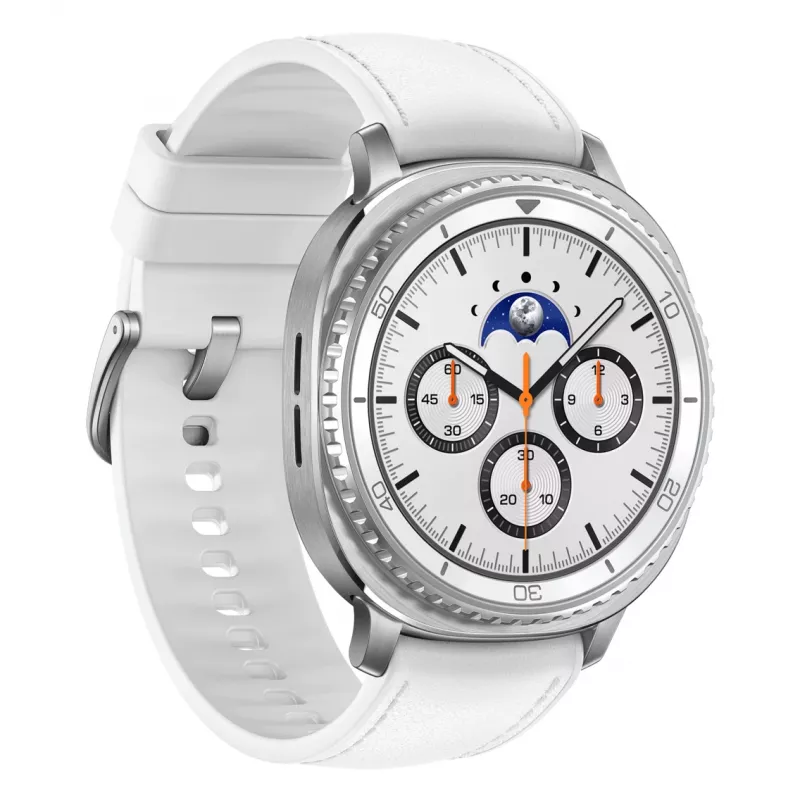 Samsung Galaxy Watch 8 Classic 3.3 cm (1,3 collu) AMOLED 46 mm Digital 438 x 438 pikseļi Skārienekrāns Sudraba Wi-Fi GPS (satelīts)