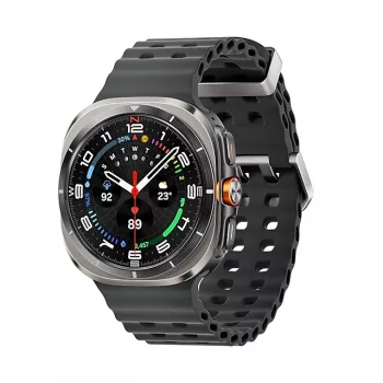 Samsung Galaxy Watch Ultra 3.81 cm (1.5 collu) AMOLED 47 mm digitāls 480 x 480 pikseļi skārienekrāns 4G Sudrabs, Titāns Wi-Fi GPS (satelīts)