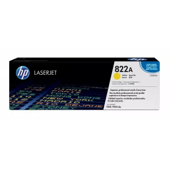 HP 822A dzeltena oriģinālā LaserJet tonera kasetne 1 gab.