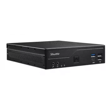 Shuttle Slim PC DH610, LGA1700, 1x HDMI, 2x DP, 1x 2.5 inch, 2x M.2, 2x LAN (Intel 1G + 2.5G), 2x COM, 24/7 darbība, iesk. VESA