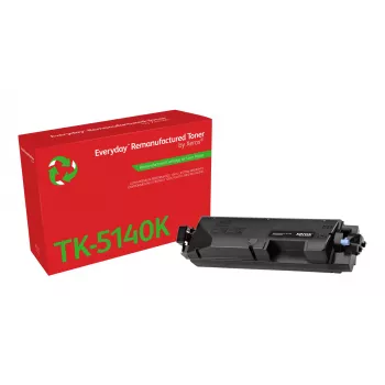 Everyday™ Black Remanufactured Toner no Xerox, saderīgs ar Kyocera TK-5140K, standarta ietilpība