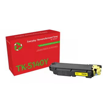 Xerox Everyday™ Yellow Remanufactured Toner saderīgs ar Kyocera TK-5140Y, standarta ietilpība