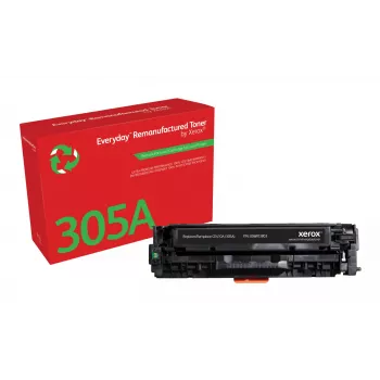 Xerox Everyday™ Black Remanufactured Toner HP 305A (CE410A) — standarta ietilpība