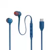 JBL Tune 310C USB austiņas vadu iekšauss zvaniem/mūzikai USB Type-C zilas
