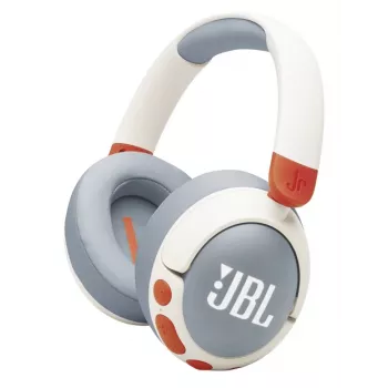JBL Junior 470NC Bezvadu Austiņas Ar Trokšņu Slāpēšanu, Gaiši Pelēka/Balta